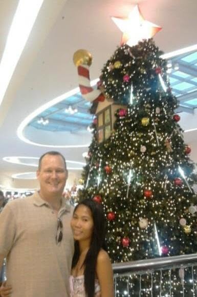 Steve and Cirila at Mall of Asia in Manila, Philippines, in 2011.